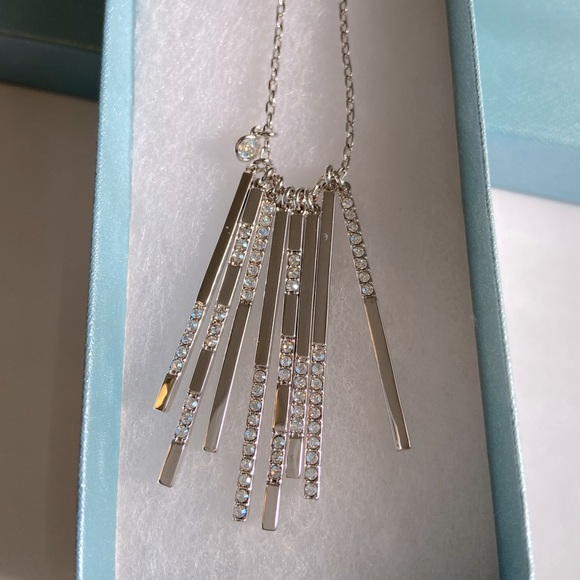 Touchstone Crystal By Swarovski Sparkling Sticks Necklace - Picture 7 of 10